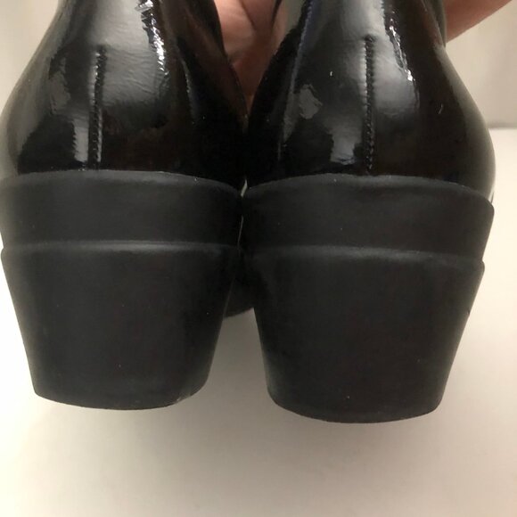 NATURALIZER Patent Leather Wedge Heel Comfortable Career Shoes - Picture 2 of 14